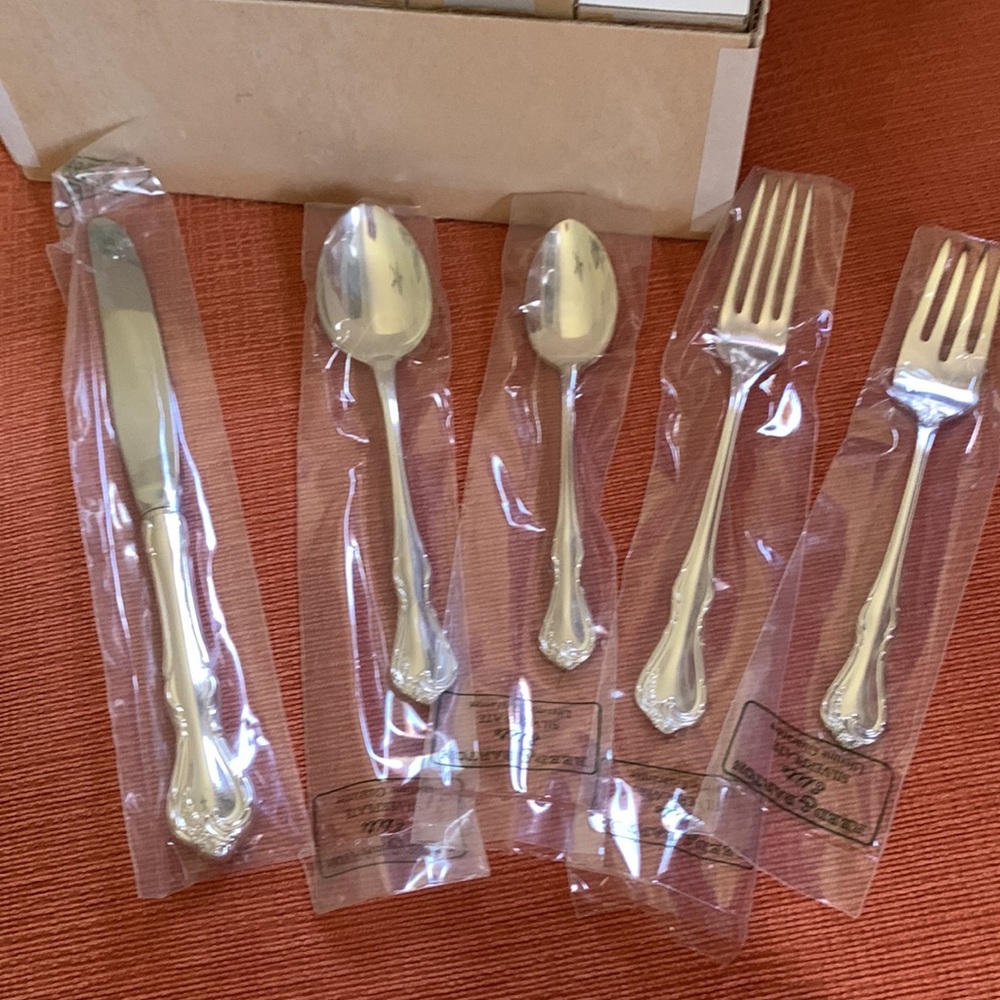 Reed and Barton silver plated flatware set